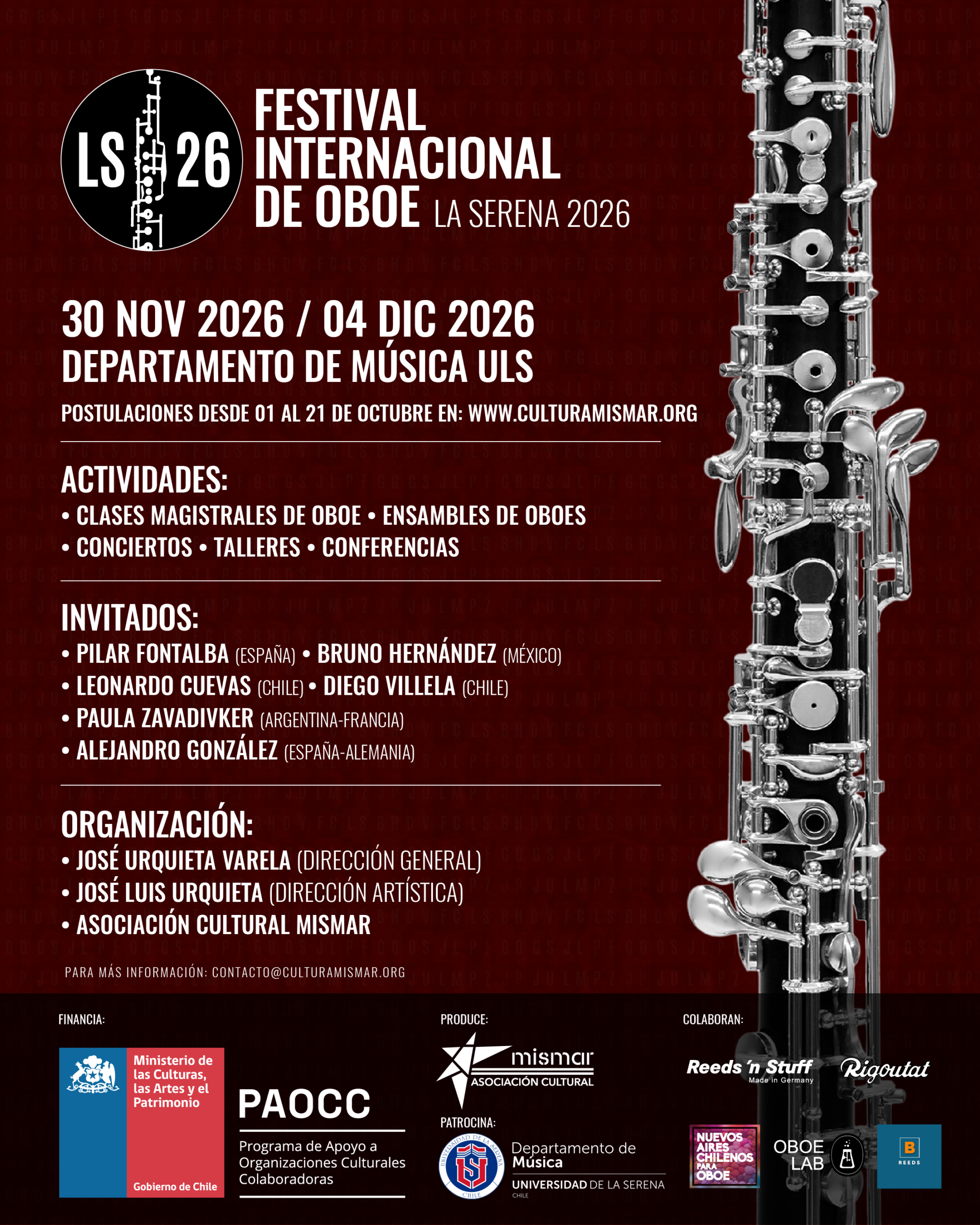 Afiche Festival de Oboe 2026 DIGITAL scaled